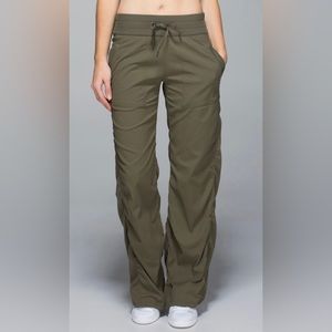 Lululemon Unlined Dance Studio Pant Olive Green Size 10 Regular